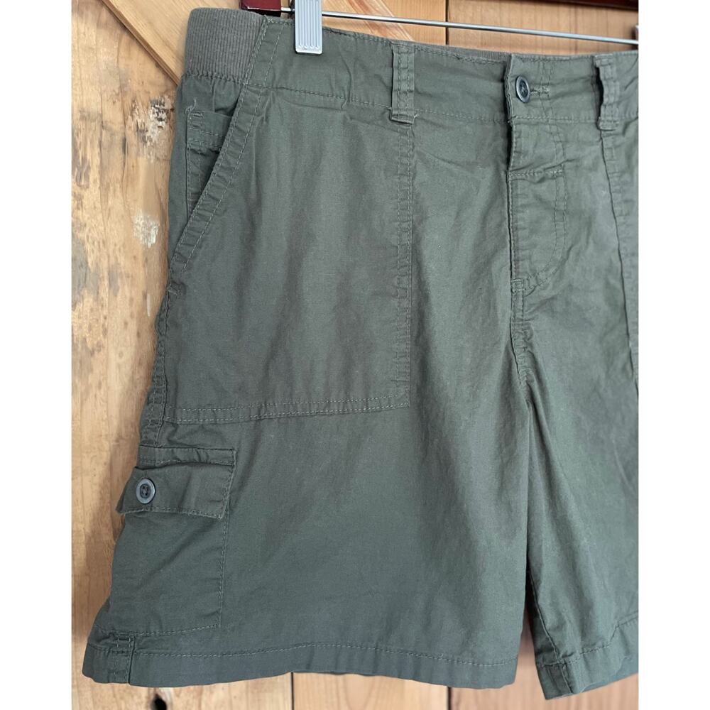 Dash Womens Cargo Shorts Size M Lightweight Olive Green Stretch, Gorpcore - Picture 4 of 6